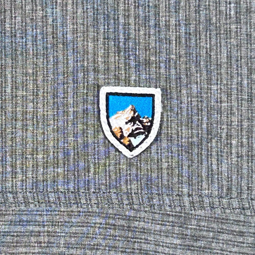 Kuhl Provok Men L Gray Textured Short Sleeve Button Up Shirt Outdoor Hike Trail - Picture 14 of 14
